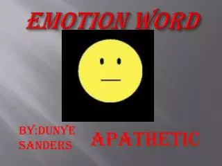 Emotion word