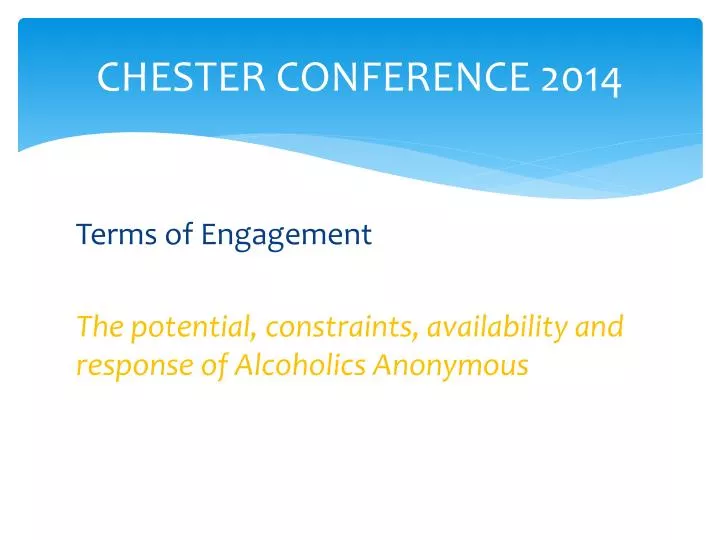 chester conference 2014