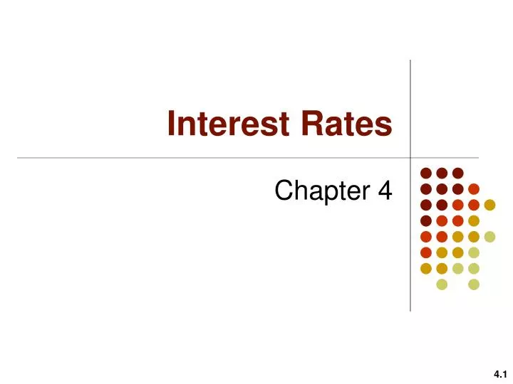 interest rates