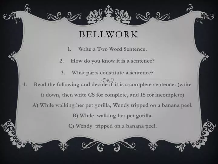 bellwork