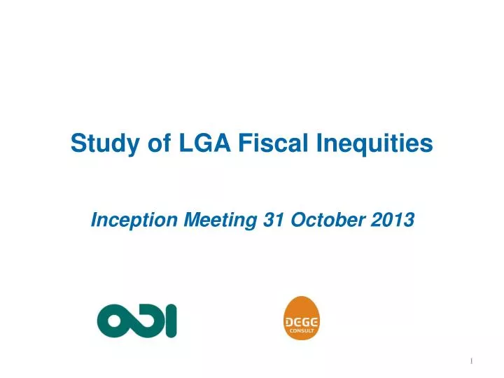 study of lga fiscal inequities