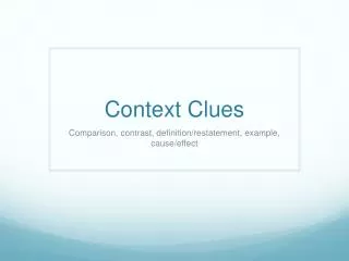 Context Clues