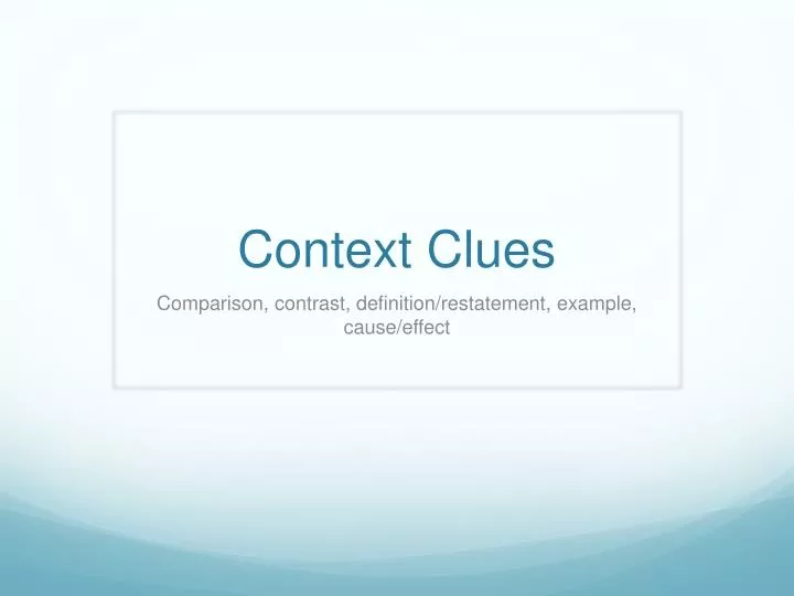 context clues