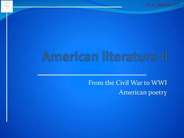 american literature ii