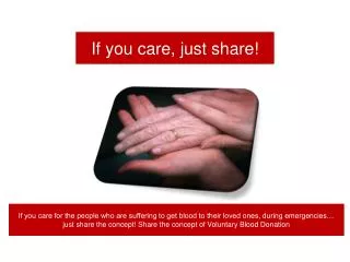 If you care, just share!
