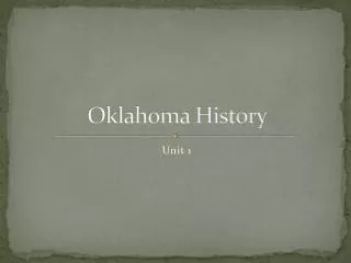 Oklahoma History