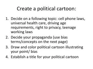 create a political cartoon