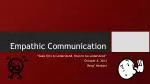 Empathic Communication - slide 1