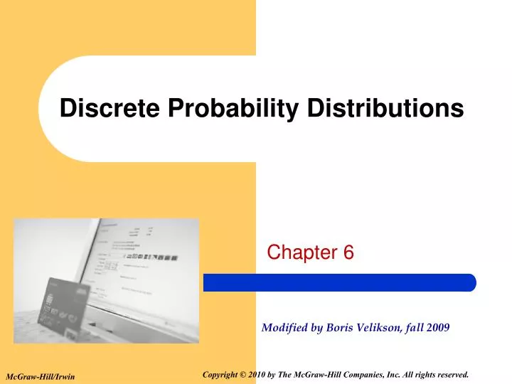 discrete probability distributions