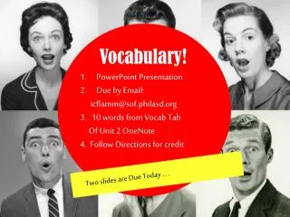 Vocabulary!