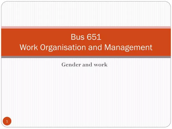 bus 651 work organisation and management