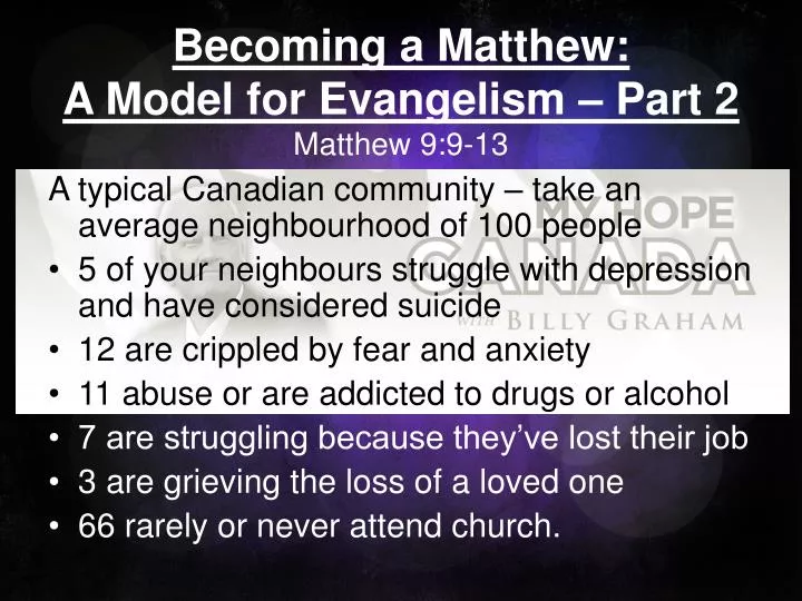 becoming a matthew a model for evangelism part 2 matthew 9 9 13