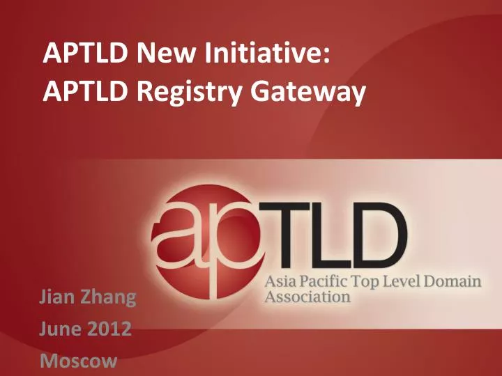 aptld new initiative aptld registry gateway