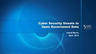Cyber Security threats to Open Government Data