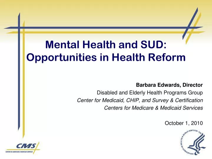 mental health and sud opportunities in health reform