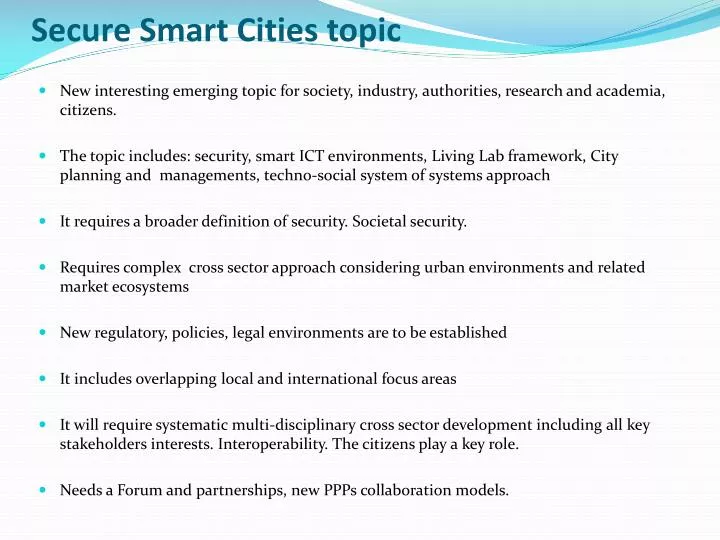 secure smart cities topic