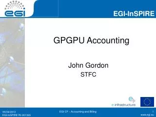 GPGPU Accounting