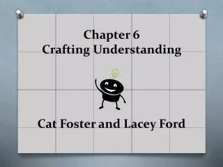 Chapter 6 Crafting Understanding Cat Foster and Lacey Ford