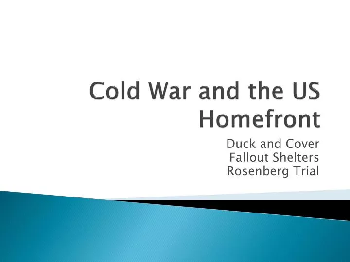 cold war and the us homefront