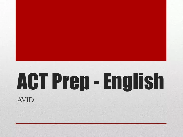 act prep english