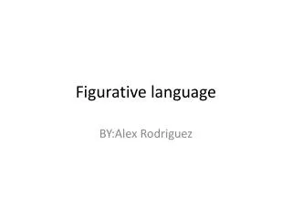 Figurative language