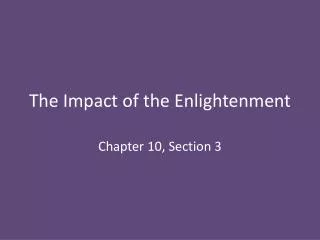 The Impact of the Enlightenment