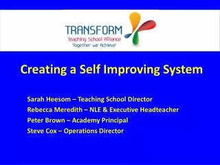 Creating a Self Improving System
