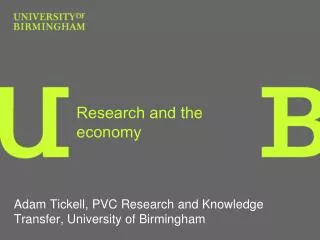 Research and the economy