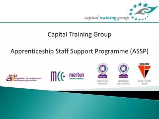 Capital Training Group Apprenticeship Staff Support Programme (ASSP)