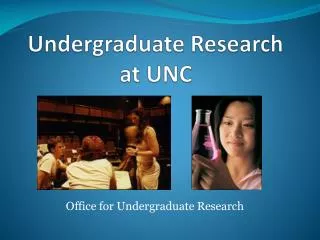 Undergraduate Research at UNC