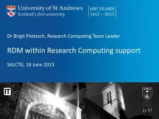 Dr Birgit Plietzsch, Research Computing Team Leader RDM within Research Computing support