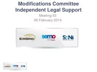 Modifications Committee Independent Legal Support