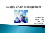 Enhancing Supply Chain Management: Insights and Case Studies - slide 1