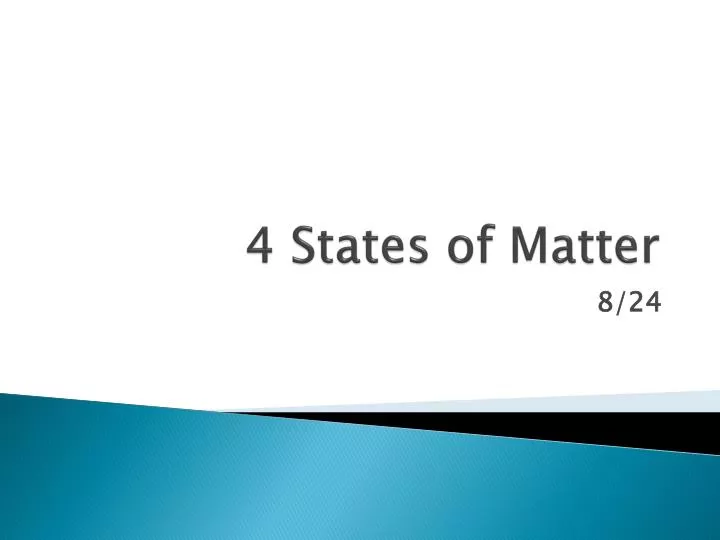 4 states of matter