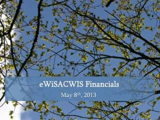 eWiSACWIS Financials