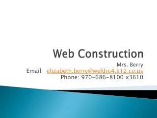 Web Construction