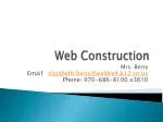 Web Construction Course Details - slide 1