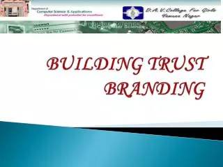 BUILDING TRUST BRANDING