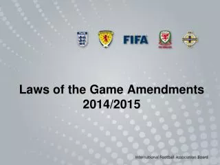 Laws of the Game Amendments 2014/2015