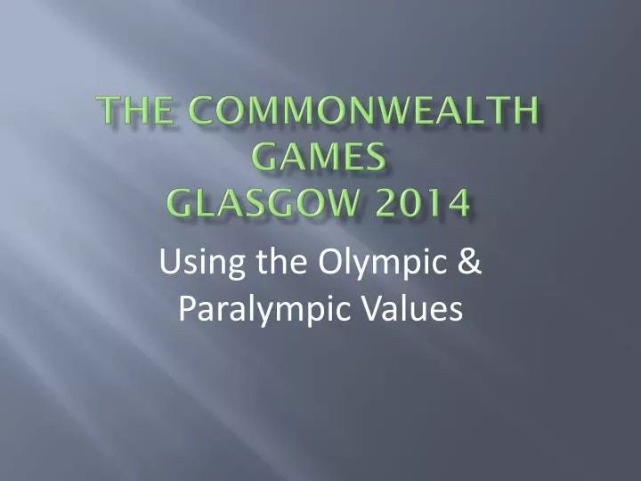 the commonwealth games glasgow 2014