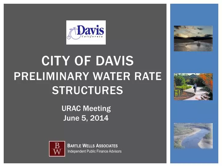 city of davis preliminary water rate structures