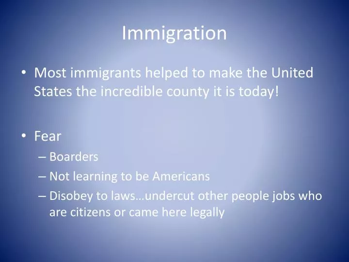 immigration