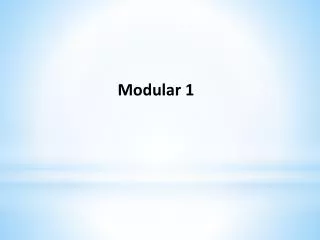 Modular 1