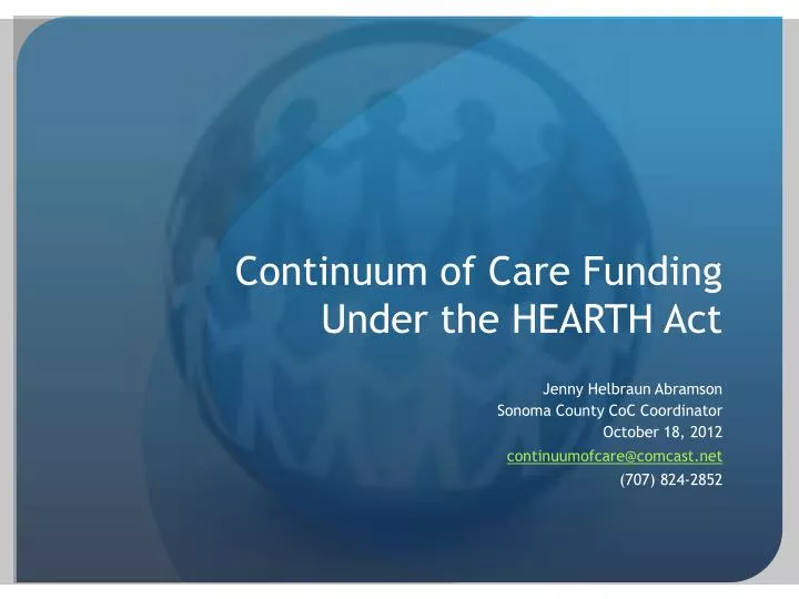 continuum of care funding under the hearth act