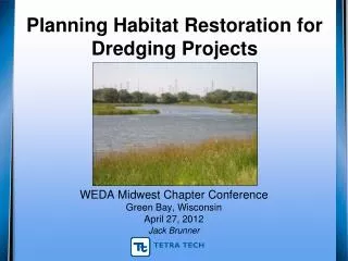 Planning Habitat Restoration for Dredging Projects