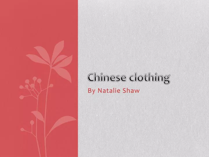chinese clothing