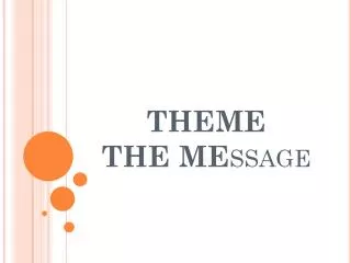 THEME THE ME ssage