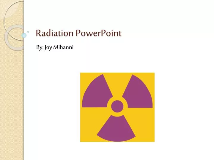 radiation powerpoint