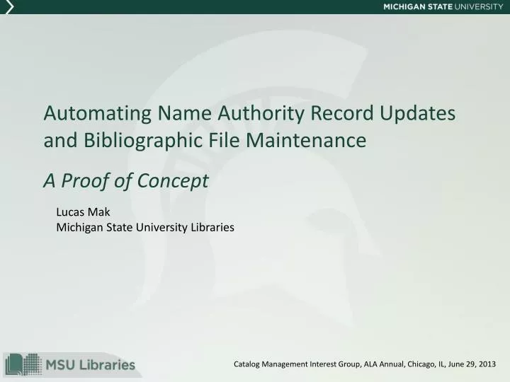 automating name authority record updates and bibliographic file maintenance