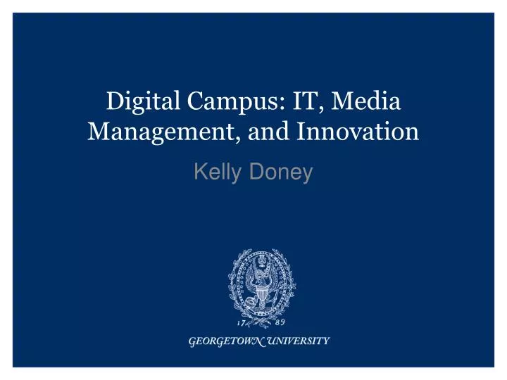 digital campus it media management and innovation